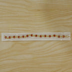 Rudraksha Bead Bracelet Rakhi Gold-plated Cap Beads Rakhi For Brother (1 Pc)