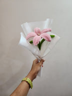 Single Lily Pipe Cleaner Flower Bouquet