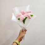 Single Lily Pipe Cleaner Flower Bouquet