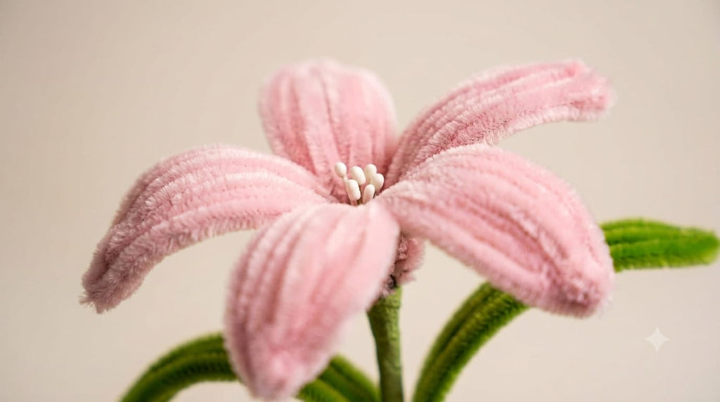 Single Lily Pipe Cleaner Flower Bouquet