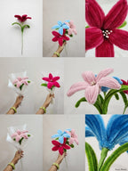 Single Lily Pipe Cleaner Flower Bouquet