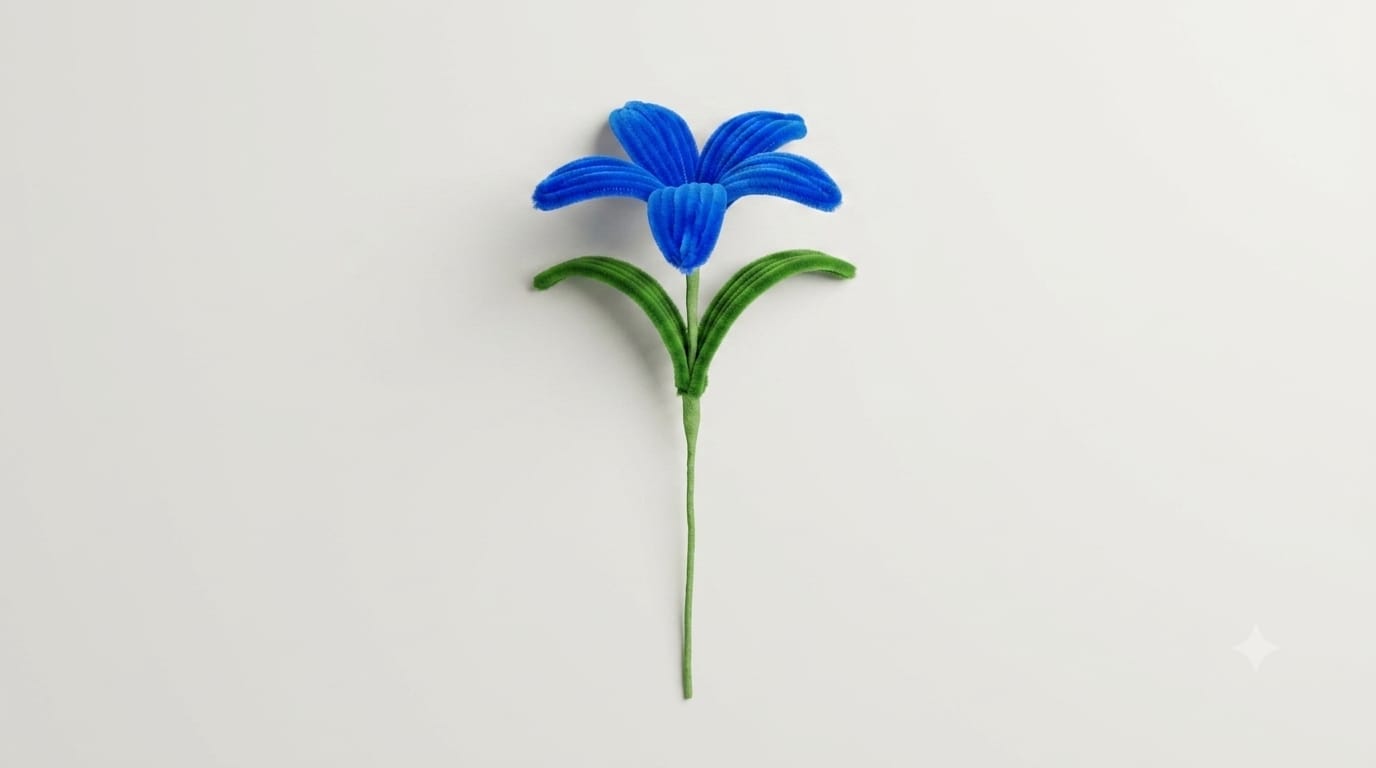 Single Lily Pipe Cleaner Flower Bouquet